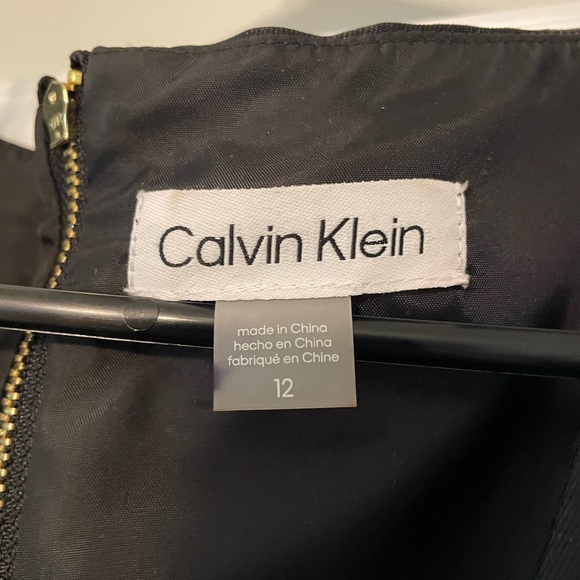 Calvin Klein Black High Low Dress - Picture 3 of 4